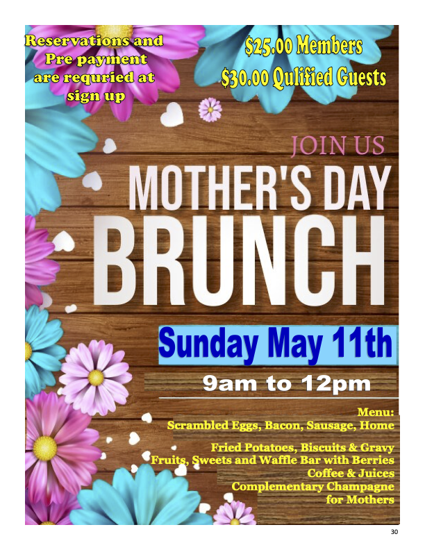 Mothers Day Brunch @ Pacifica Moose Lodge
